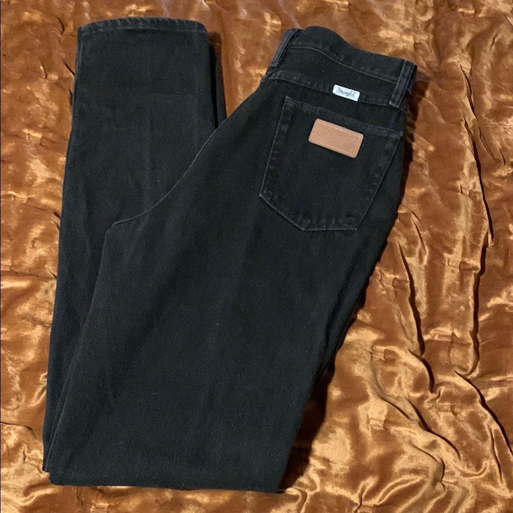 Vintage Cowgirl Black Denim Wrangler Jeans